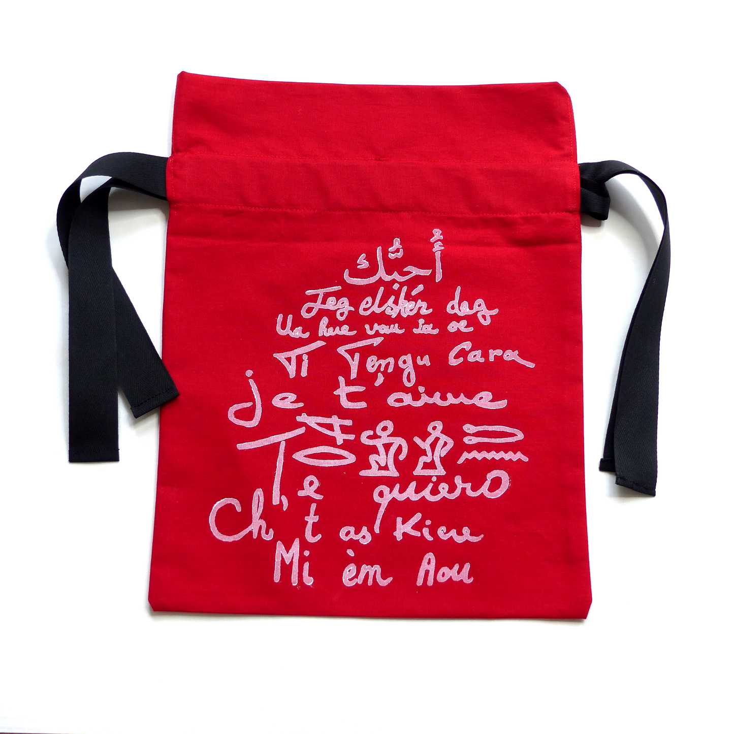 Sac à cadeau JE T'AIME Rouge