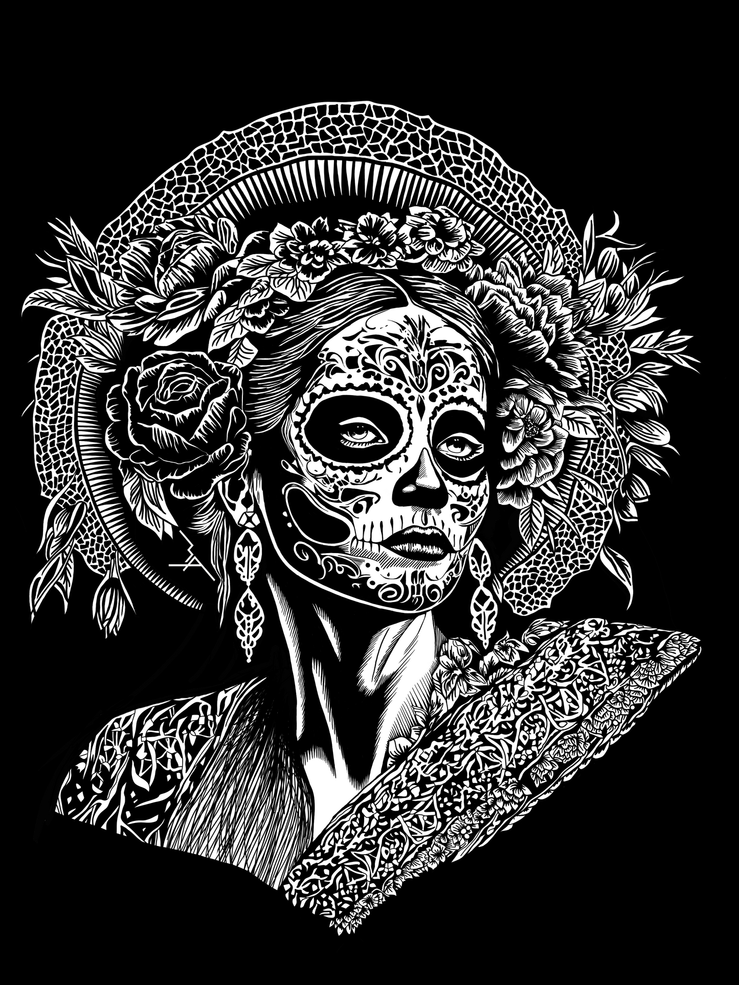 T-shirt Bio LA CATRINA