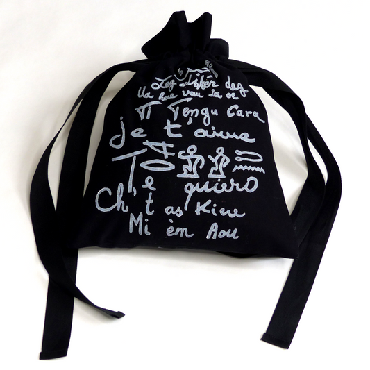 Sac à cadeau JE T'AIME Noir