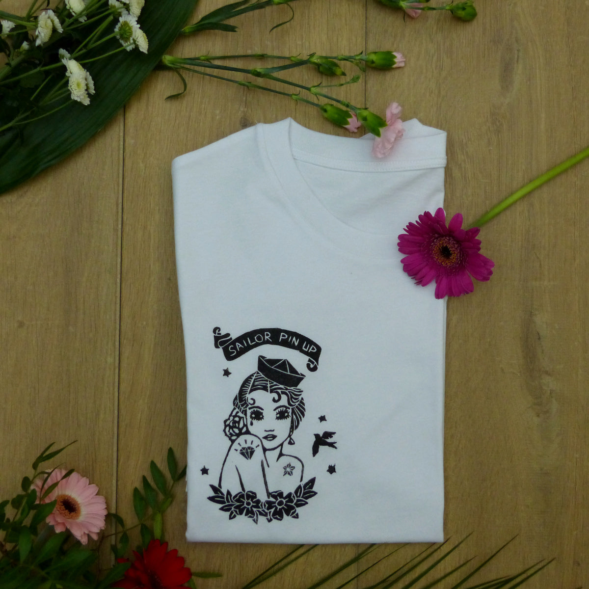 T-shirt Bio SAILOR PIN UP